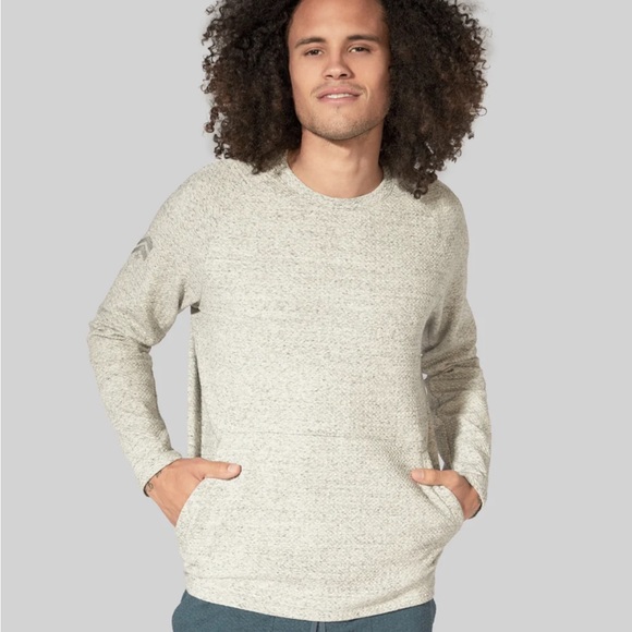 lululemon athletica Other - Lululemon x Barry’s At Ease Crew Neck Sweatshirt Heathered Melody Light Grey Med